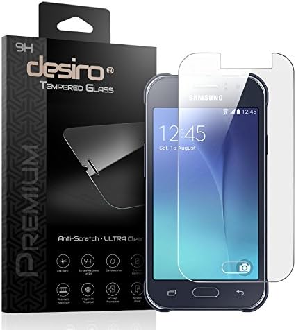 Galaxy J1 Ace Screen Protector, Desiro® [Tempered Glass] Premium Tempered Glass Screen Protector Scratch Resistant HD High Definition Clear Bubble Free Easy Installation