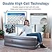 Etekcity Air Mattress Queen Size with Built-in Pump, Inflatable Airbed Blow Up Air Bed Double Raised Mattress for Camping, Guest, Hiking, Height 18″, 2-Year Warranty, Storage Bagthumb 2
