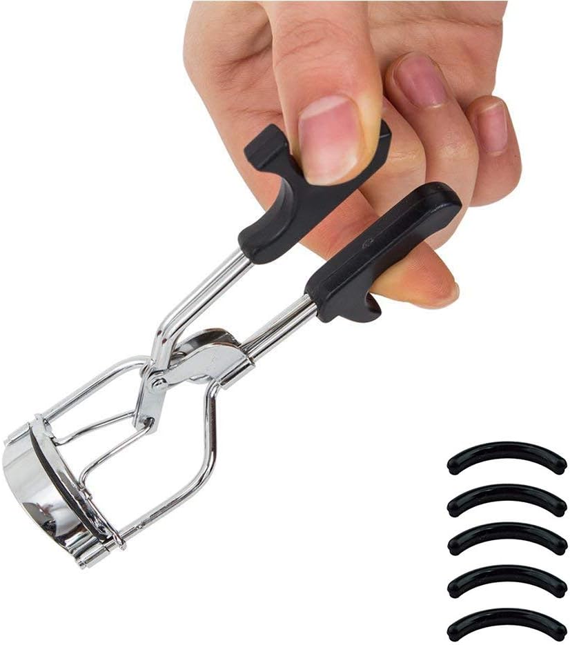Best Eye Eyelash Curler - Pro Lash Curler plus 5 additional refill pads Long lasting & Natural Looking Curl Painless Fits All Eye Shapes Get Gorgeous Eyelashes in Seconds