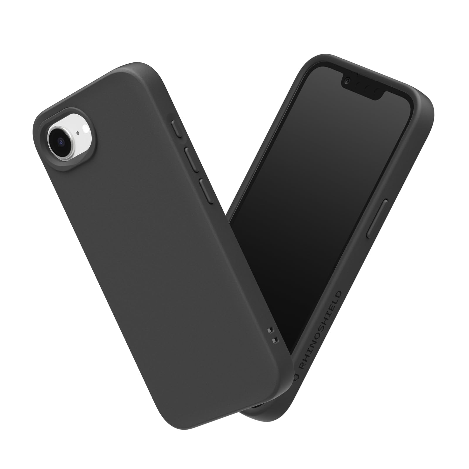 Photo 1 of RhinoShield Case Compatible with iPhone 16e | SolidSuit - Shock Absorbent Slim Design Protective Cover with Premium Matte Finish 3.5M / 11ft Drop Protection - Classic Black
