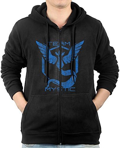 Mens Team Mystic Pokemon Go Zipped Sweatshirt