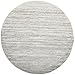 SAFAVIEH Adirondack Collection Area Rug - 8' Round, Ivory & Silver, Modern Ombre Design, Non-Shedding & Easy Care, Ideal for High Traffic Areas in Living Room, Bedroom (ADR113B)