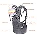 Lictin Baby Carrier for Newborn - Baby Carriers Front and Back, Breathable Adjustable Ergonomic Baby Backpack Carrier for Infant up to 33 lbs/ 15 kg, Gray