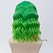 Amback Probeauty Green Ombre Short Curly Wig, Women Lolita 40cm Gradient Wave Halloween Wig