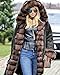 Roiii Ladies Quilted Casual Vintage Faux Fur Collar Warm Thick Womens Jacket Coat