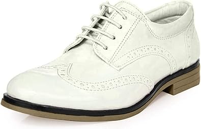 white lace oxford shoes