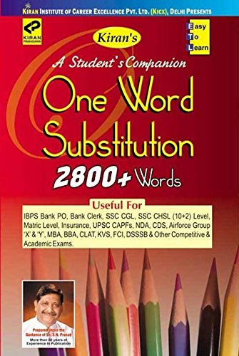 One Word Substitution (English) 2800+ Words