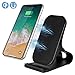 OfficeLead  Cellphone Fast Wireless Charger Stand for Samsung Galaxy Note 8 S8 S8 Plus S7 Edge S7 S6 Edge Plus Note 5, Standard Charge for Apple iPhone X 8 8 Plus (Black)