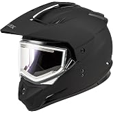 GMAX GM-11S Electric Shield Snow Helmet (Matte Black, Large) - FMVSS 218 Approved