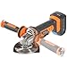 VonHaus 20V MAX Cordless 4 1/2” Angle Grinder Set with 1x Cutting Disc, 1x Diamond Tipped Disc and Adjustable Auxiliary Handle - Includes 4.0Ah Lithium-ion Battery, Smart Charger and Power Tool Bag