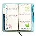 Mymazn Server Wallet Waitress Book Magnetic with Money Zipper Pocket Shimmer Waiter Organizer Fits Restaurant Guest Check Order Pad (Big Size 5 X 9, Mermaid Blue)