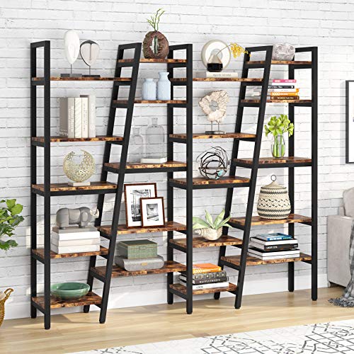 TIYASE 78.7x70.9 inch Extra Large Bookshelf Tall Etagere Bookcase, 5