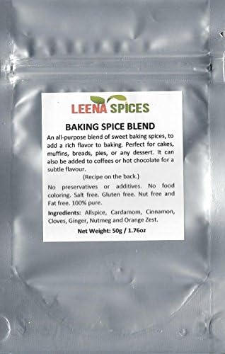 LEENA SPICES – Muffin Mix Blend – Gluten Free Baking Spice Powder –- All purpose And Natural – Salt Free – Enjoy Delicious Gourmet Recipe.
