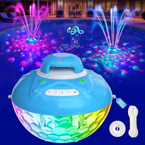 Blufree Floating Pool Speaker Fountain Light
