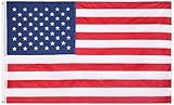 HYT American Flag 3x5 ft, Long Lasting Durable Polyester Cloth Large U.S. Flag UV Protected for Outdoor/Outside Use - Embroidered Stars, Sewn Stripes and Brass Grommets Strengthened