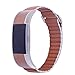 Fitbit Charge 2 Leather Bands - C2DJOY Magnetic Leather Fitbit Charge 2 Bands Small Large 1000+ Instagram Likes, Black Brown Stone Pink Size(5.5-8.1in)