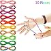 Poen 10 Pieces Cats Cradle String Finger Game String Cats Cradle Game Book Toy Supplies, 65 Inch Long, 10 Colors