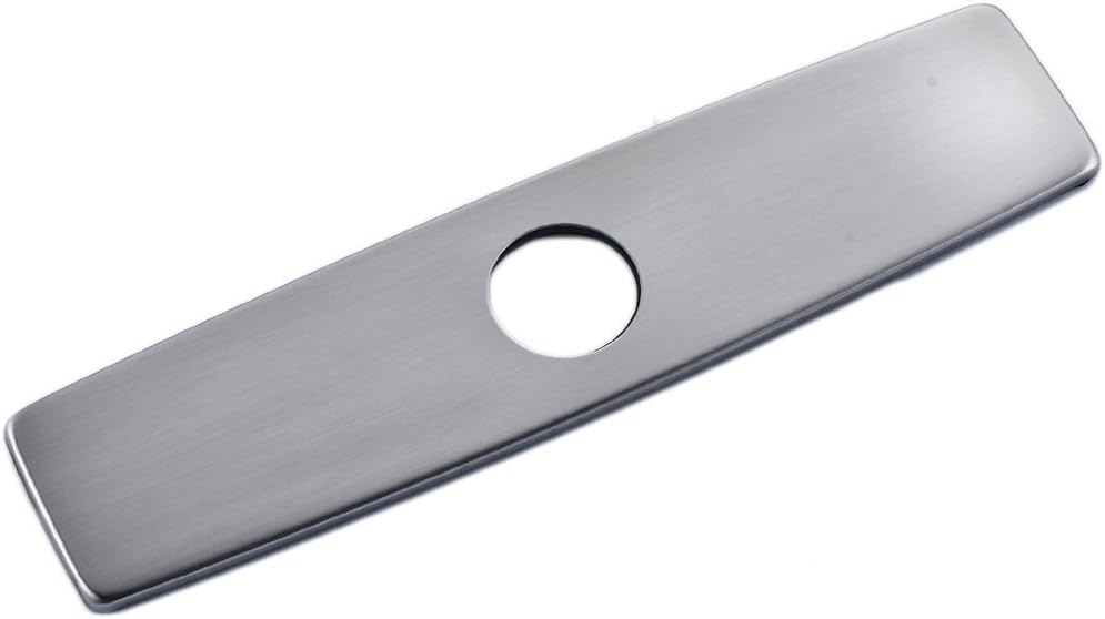 Kitchen Sink Faucet Hole Cover Deck Plate Escutcheon, Brushed Nickel