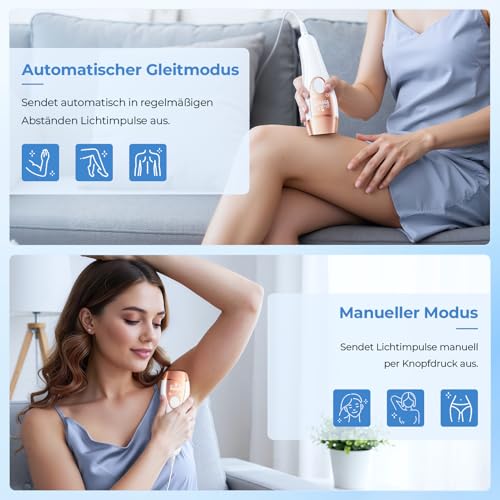 Beauris IPL Hair Removal Device with Ice Cooling System, 21J and 9 Energy Levels for More Efficient Laser Hair Removal, 999,900 Flashes IPL Hair Removal Device for Women, Armpits, Bikini, Legs, Body