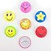 TKOnline Mini Smiley Smile Face Button Pins，1.2 Inch Size - 72 Pack