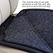 Viaviat Car Seat Protector Leather Waterproof Child Safety Seat Protector Cover with Thick Pad and 2 Large Pockets Durable Kick Mat for All Auto Seat (Black)