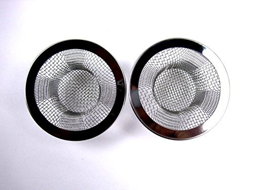 2 Passoires Métalliques Pour évier Ou Baignoire - Filtre Anti-cheveux En Acier Inoxydable, Diamètre 6,8 Cm