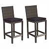 Atlantic Patio Monza 2-Piece Patio Barstool wi Wicker | Ideal for Outdoors and Indoors 51LU0VJrdKL