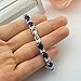 SELOVO Wedding Cubic Zirconia Bracelet Chain Link Silver Tone
