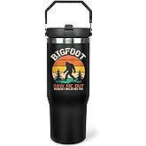 ysnifeiw 30oz Big/foot Tumbler with Top Handle and Flip Straw Sasquatch Gifts Cup for Dad Father's Day Birthday Christmas Gifts for Men