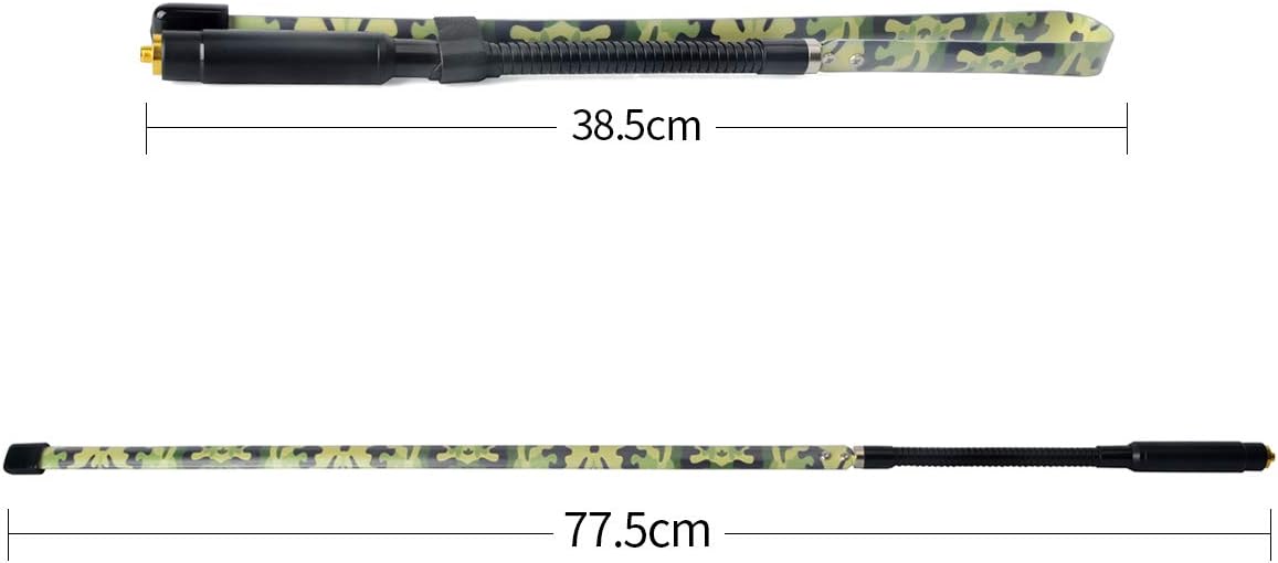 HYS Tactical Camouflage Coating 31.1inch 20w Dual Band 136-174 400-470Mhz 2Meter 70CM SMA-Female Foldable Antenna with Gooseneck for Baofeng UV-5R Series, UV-82 Series, BF-F8HP Kenwood Two Way Radio: Home Audio & Theater