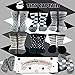 Tiny Captain Toddler Boys Grip Socks - Baby Toddler Newborn Kids Boys Non Slip/Anti Skid (Black, White, Grey - 6 Pairs, 1-3 Year Old)