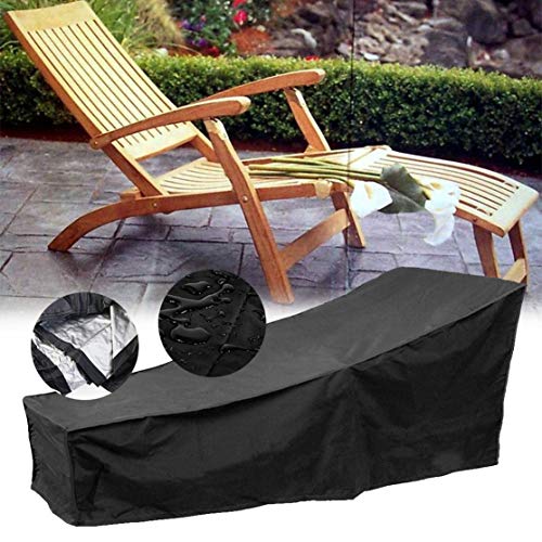 Quanna Water Resistant Sunlounger Cover Sun Lounge Chair Cover Patio Outdoor Day Chaise Cover Furniture Dust Protector