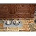 PetFusion Large WATERPROOF Pet Food Mat (24x16). FDA Grade Silicone [superior hygiene, non-toxic, multiple sizes] For dogs or cats, Gray