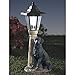 Bits and Pieces – Solar Dog Lantern (Black Lab) – Solar-Powered Resin Garden Sculpture with LED Light, Hand-Painted, Auto-On Rechargeable Battery, On/Off Switch – 13.5