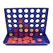 4 in a Row,QM-STAR Line Up 4 Game Classic Family 4 in a Row Board Game,Children 's Educational Toys Three-Dimensional 4 Chess for Kids and Family(Blue)