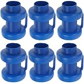 6Pcs Trampoline Enclosure Pole Caps Enclosure Safety Caps Trampoline Parts Replacements for Trampoline Net Blue, 7.6X5X5CM