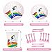 Redwood & Sage Unicorn Party Supplies Rainbow Birthday Plates and Tableware Set for 16 Guests