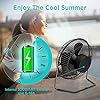 EasyAcc Battery Powered Fan, 9 Inch USB Desk Fan 5200 Capacity & Powerful Airflow Rechargeable Portable Fan Wireless…