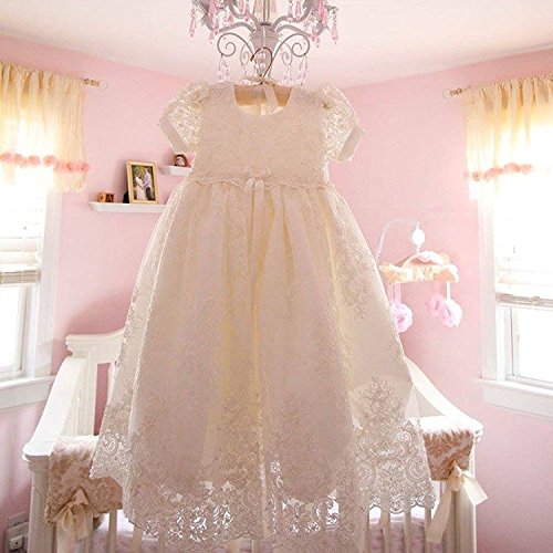 Christening Gown Baby Girl Lace Toddler Dedication Dress for Age 24 months - Thumbnail 2