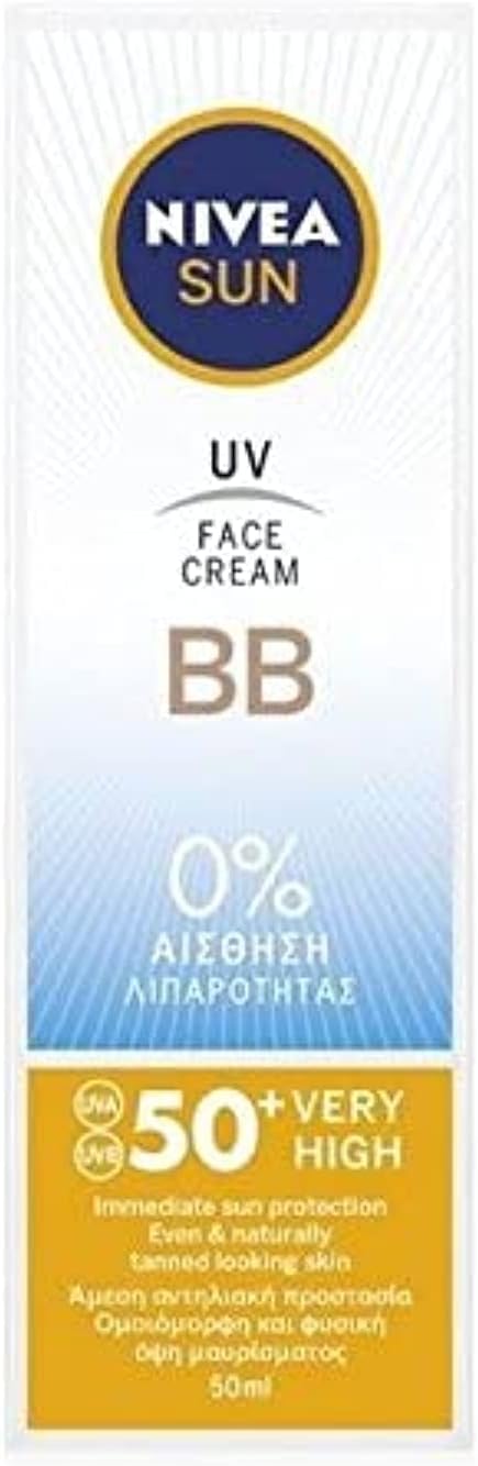 Nivea Sun UV Face BB Cream SPF50+ UVA UVB Protection 50ml