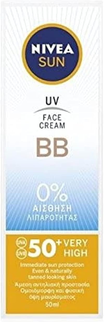 Nivea Sun UV Face BB Cream SPF50+ UVA UVB Protection 50ml