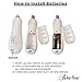 Battery-Operated Electric Nail File, Buffer, Polisher - A Must-have Electronic Manicure Nail Care Set for Naturally-Glowing Healthy Naked Fingernails (5 Rollers)