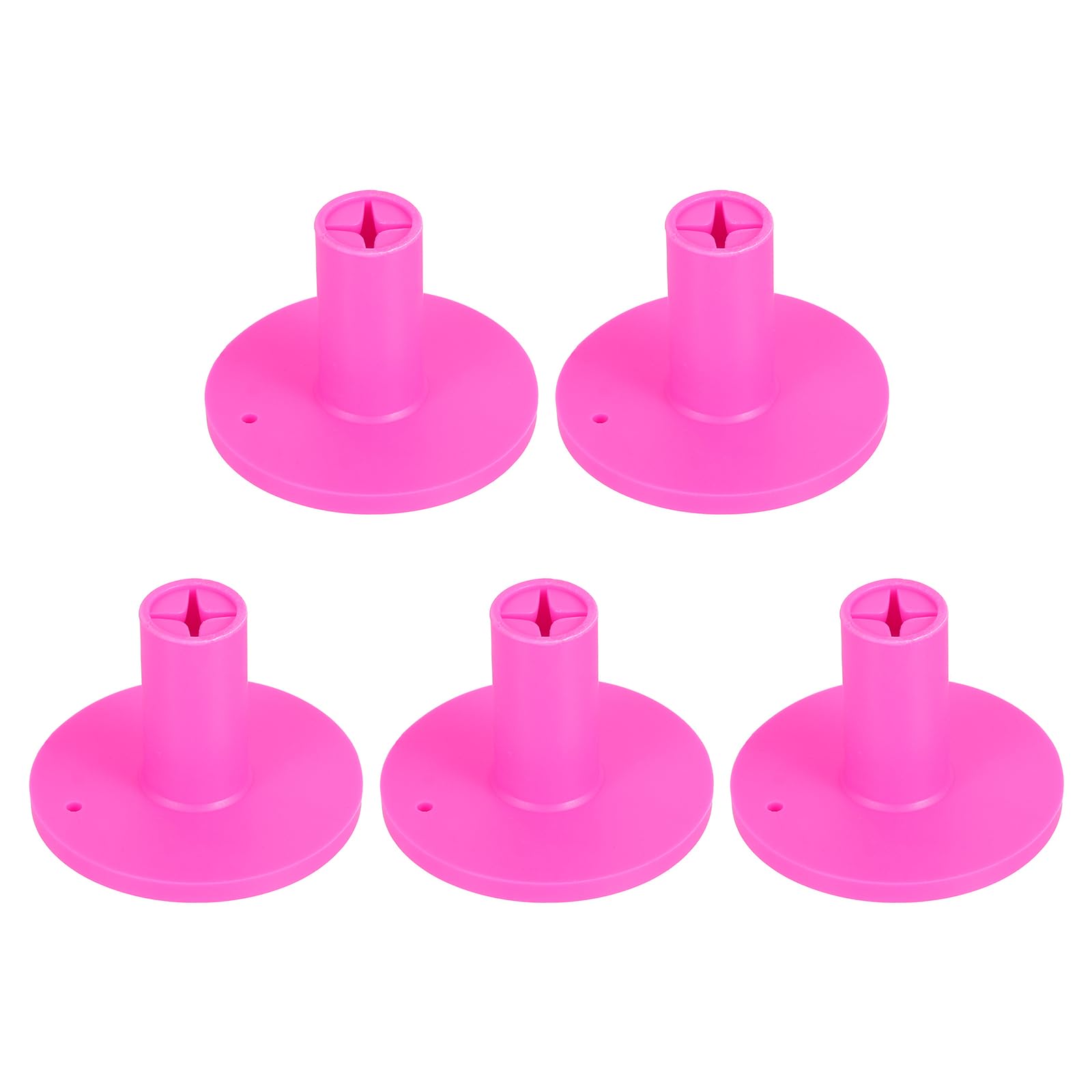 PATIKIL Rubber Golf Tees, 5 Pack Golf Rubber Tee Indoor Outdoor Practice Ball Holder for Driving Range Turf Mats, Pink