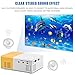 Mini Home Theater Projector,ASHATA Portable Stylish LED Projector with 1080P HD,HDMI Multimedia Player Video Projector with Clear Stereo Sound Effect (White Yellow)thumb 3