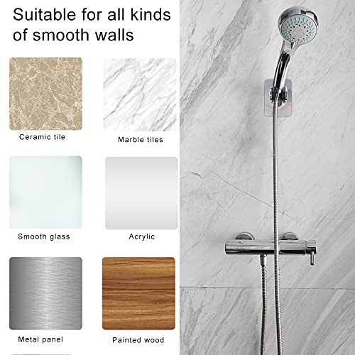 TCOTBE 2 Pieces Removable Shower Head Holder Adjustable Handheld Shower