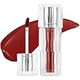 TIRTIR [*Mini Size Waterism Tinted Lip Gloss #07 Cassis Plum, 0.06 Fl Oz – Kiss Ready Lipgloss, 12H Long Lasting Non Sticky Natural Tinted Glow Korean Multiuse Cheek and Lip Tint for Women gift