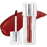 TIRTIR [*Mini Size Waterism Tinted Lip Gloss #07 Cassis Plum, 0.06 Fl Oz &ndash; Kiss Ready Lipgloss, 12H Long Lasting Non Sticky Natural Tinted Glow Korean Multiuse Cheek and Lip Tint for Women gift