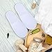 Aneco 24 Pairs Disposable Spa Slippers Velvet Closed Toe Slippers for Hotel, Home, Guest Use, Fits up to US Men Size 10 and Women Size 11, White