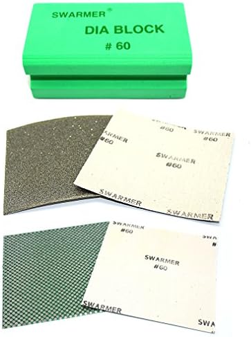 Insung Diamond 60Grit Flexible Sanding Sheet 3Set (All type/Dot type sandpaper with Hand pad)