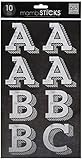 me & my BIG ideas Trend Chalk Alphabet Stickers, White, Large